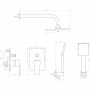 Смеситель для душа Globus Lux QUEENSLAND GLQU-0205S (000010117)
