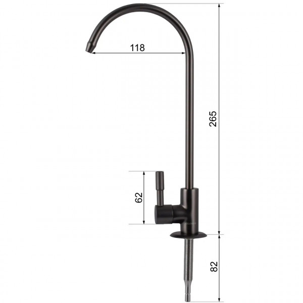 Кран для обратного осмоса Globus Lux Lazer GLLR-55M-BB (000029886)