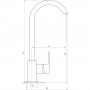 Змішувач для кухні Globus Lux Milano GLM-203SQ-BB (000021214)