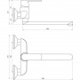 Смеситель для кухни со стены Globus Lux Laguna GLA-0104-10-BB (000022556)