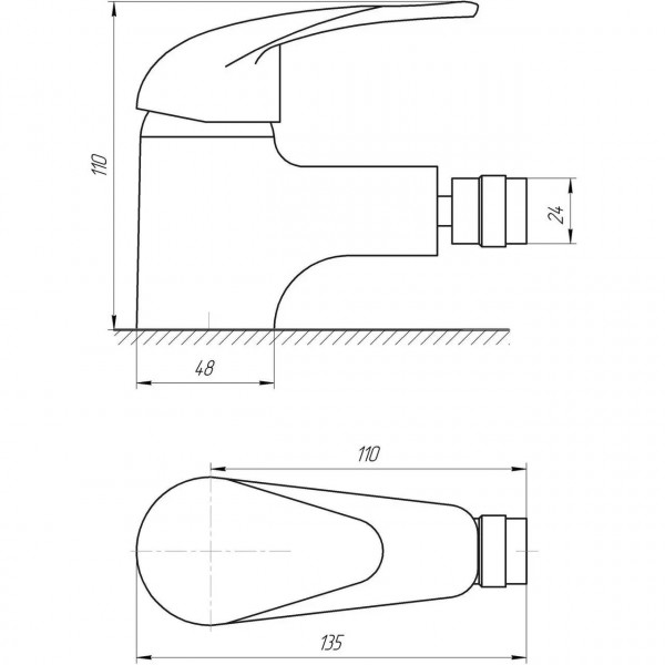Змішувач для біде EcoMix ENERGO E-GEZ-106 (000010036)