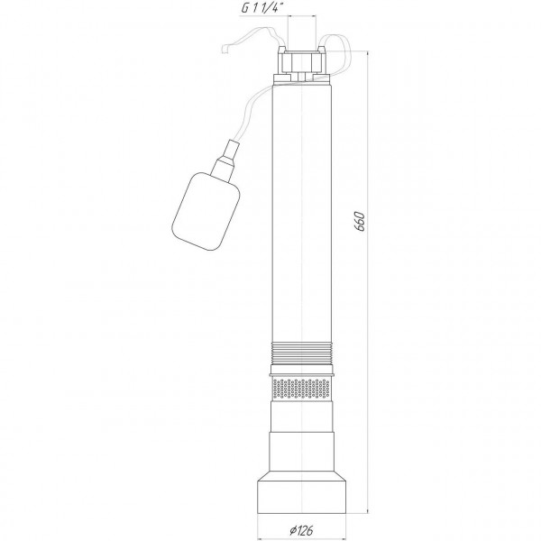 Насос колодязний OPTIMA OP 5,1 - 40/5 F 0,37 кВт, P max=0,45 кВт( з поплавком ) (000018996)