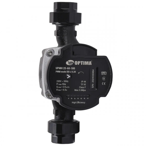 Насос циркуляційний енергоощадний Optima PRIME UPMH 25-60AUTO 180мм + гайки (000027870)