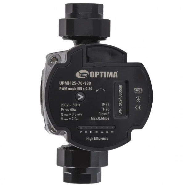 Насос циркуляційний енергоощадний Optima PRIME UPMH 25-70AUTO 130мм + гайки (000027871)