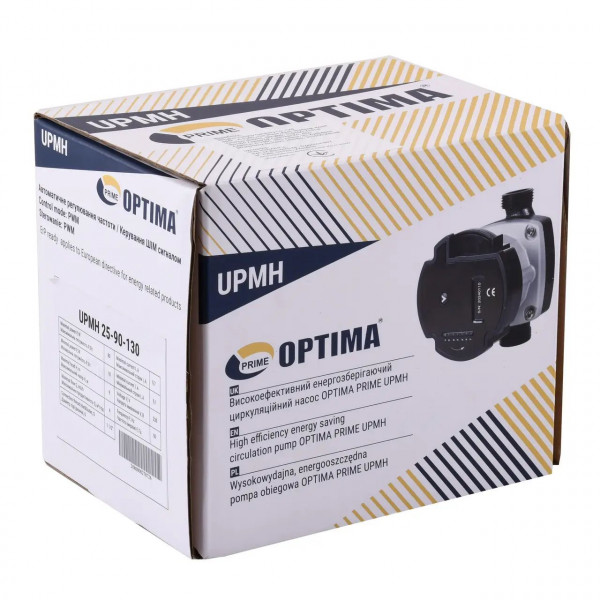 Насос циркуляційний енергоощадний Optima PRIME UPMH 25-90AUTO 130мм + гайки (000027872)