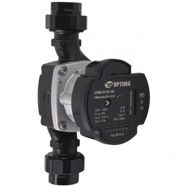 Насос циркуляційний енергоощадний Optima PRIME UPMH 25-80AUTO 180мм + гайки (000027873)