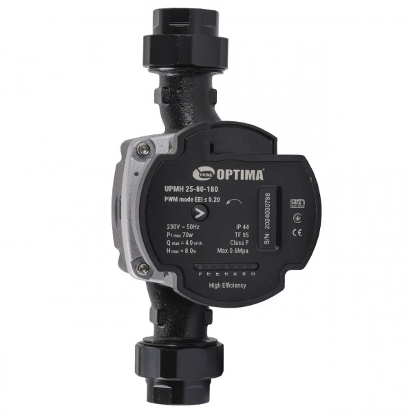 Насос циркуляційний енергоощадний Optima PRIME UPMH 25-80AUTO 180мм + гайки (000027873)