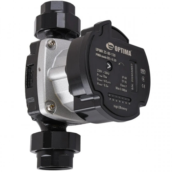 Насос циркуляційний енергоощадний Optima PRIME UPMH 25-80AUTO 130мм + гайки (000027878)