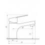 Смеситель для умывальника TOPAZ CAPRI TCA-15201-H43 (000031851)