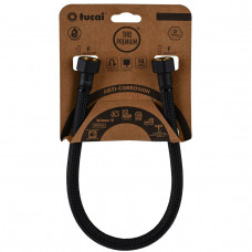 Шланг водяний TUCAI TAQ PREMIUM GRIF 1/2″x1/2″ BВ 0,3м.АНТИКОР. ACB HG-1212-300 (Чорний Мат) 209968 (000029275)