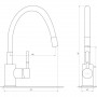 Смеситель для кухни Globus Lux LAZER GLLR-0203S-BEIGE (000024608)