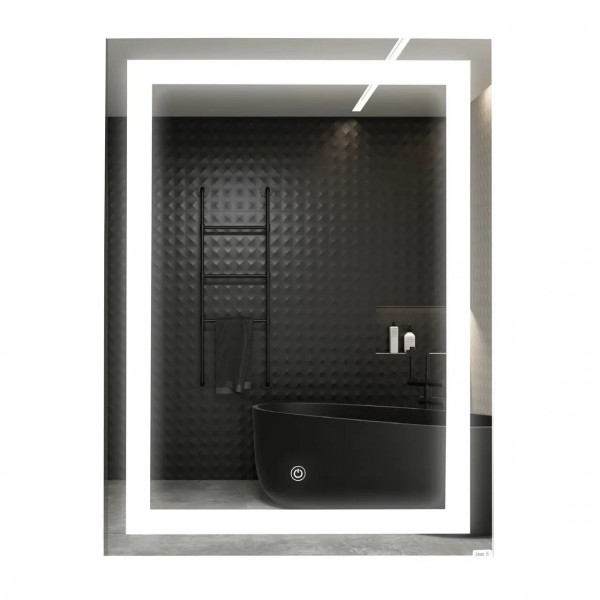 Дзеркало UNIO MRR-01 SQR-AA-S 600 x 800 mm LED FL з сенсором (000027462)