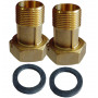 Комплект штуцеров 1″Вх3/4″Н латунный LR543L OPTIMUM (000023892)