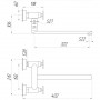 Змішувач для ванни Globus Lux DUKAT-8 SD8-108 (000024965)