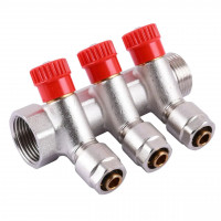 Коллектор CRISTAL 1Gх1/2*16 - 3-ой (под 35*) с перекрытием (NM-1016) (000004811)