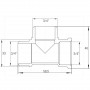 Трійник 3/4″ВЗЗ нікельований NT445S OPTIMUM (000030812)