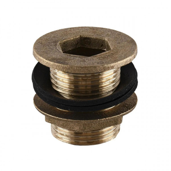 Врезка в бак 1″Н латунная LO552S OPTIMUM (000030923)
