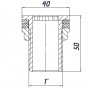 Врезка в бак 1″Н латунная LO552S OPTIMUM (000030923)