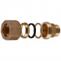 З'єднання зажимне пряме для труби Ø22мм 1/2″З латунне LS332S OPTIMUM (000031015)