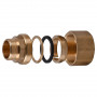 З'єднання зажимне пряме для труби Ø22мм 1/2″З латунне LS332S OPTIMUM (000031015)