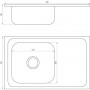 Мойка кухонная Mira MR 8050 L E Satin Left (000015366)