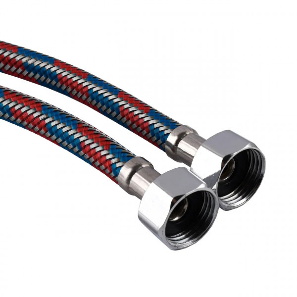 Шланги для змішувача Globus Lux М10х1/2″ 0,5м. АНТИКОРОЗІЯ ( ПАРА) (000030475)