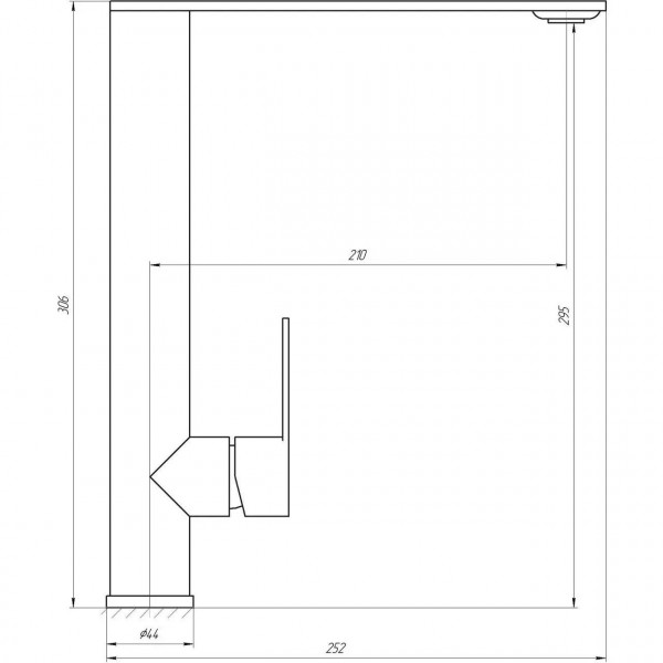 Смеситель для кухни Globus Lux RING SR-203-10 (000020888)
