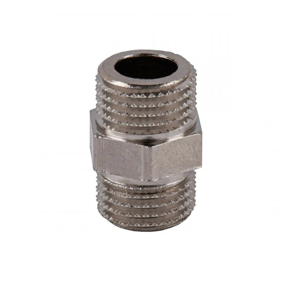 Ніпель 1/4″ЗЗ нікельований NN112S OPTIMUM (000032495)
