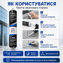 Силиконовый герметик CD 9900 нейтральный структурный белый, колбаса 590 мл, для строительных и монтажных работ (961799229)