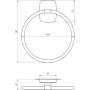 Держатель полотенец Perfect Sanitary Appliances RM 1003 (000005204)