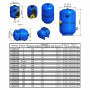 Гідроакумулятор з фіксованою мембраною 35л ZILMET HYDRO-pro 10bar ( 11A0003500 ) (000016258)