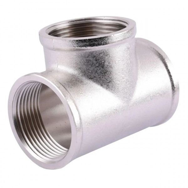 Тройник SOLOMON 3/4″ ВВВ никель 8202 (000019318)