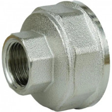 Муфта редукционная никелированная 1 1/2″ВР х 3/4″ВР штампованная восьмигранная А0336А(нк) VA (000024883)