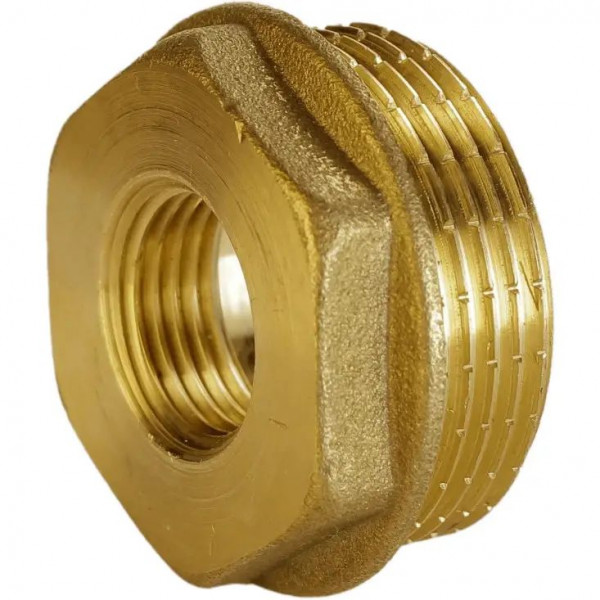 Футорка латунна 1 1/2″ЗР х 3/4″ВР штампована А0753А VA (000025766)