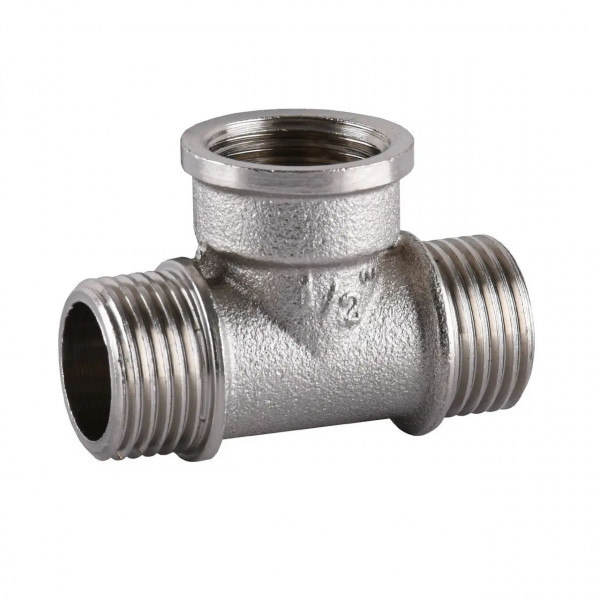 Тройник 1/2″НВН никелированный А0215А(нк) (000024895)