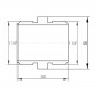 Ниппель 1 1/4″НН никелированный А0516А(нк) (000025093)