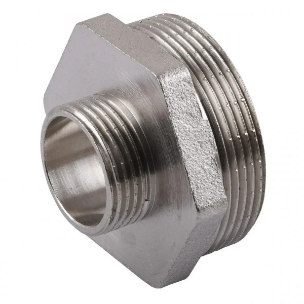Ниппель редукционный 1 1/2″х 3/4″НН никелированный А0510А(нк) (000025097)