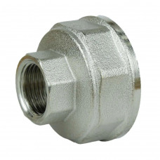 Муфта редукционная 1″х1/2″ВВ никелированная восьмигранная А0331А(нк) (000025174)