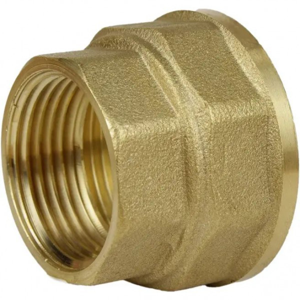 Муфта редукционная 1″х3/4″ВВ латунная восьмигранная А0332А (000025366)