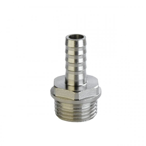 Штуцер 1/2″Н 6мм никелированный А2022А(нк) (000025423)