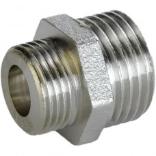 Ниппель редукционный 3/4″х1/2″НН никелированный под прокладку А0511-1А(нк) (000026906)