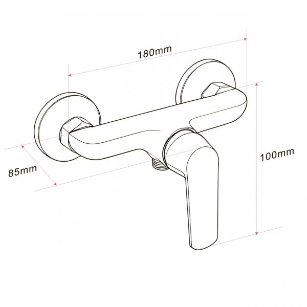 Змішувач для душу Globus Lux Laguna GLA-0105N (000032041)