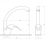 Смеситель для кухни EcoMix ENERGO E-GEZ-103S-WH (000010639)