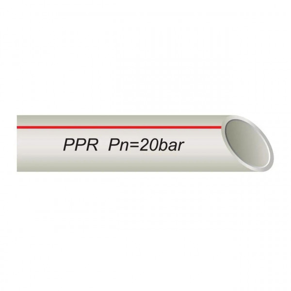Труба VSplast PPR-AL-PIPE ф25 NEW з алюмінієвою фольгою (червоні літери на упаковці) (000002957)