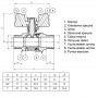 Кран кульовий прямий PROFESSIONAL 3/4″ ЗЗ КБ PN40 Q153 (000012534)