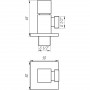 Кран полуоборотный угловой SOLOMON 1/2″х1/2″ CUBE 7078 (000015031)