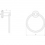 Держатель полотенец Globus Lux SS 8407 SUS304 (000018154)