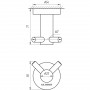 Крючек двойной Globus Lux SS 8415 SUS304 (000018159)