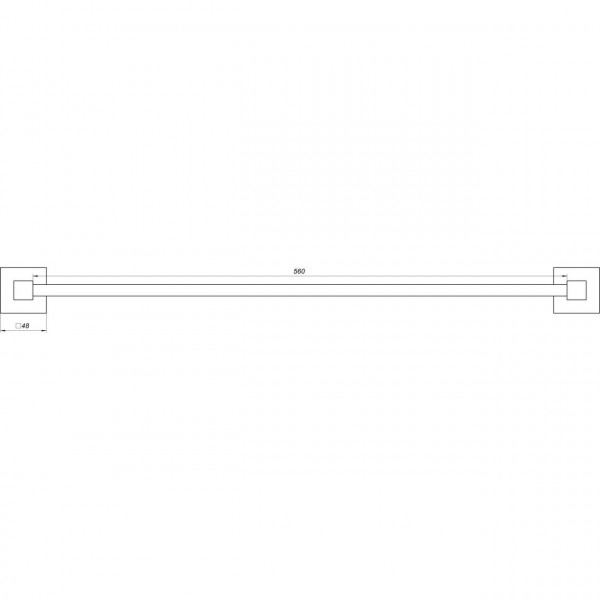 Тримач рушників Globus Lux SQ 9402-60 SUS304 (000019464)