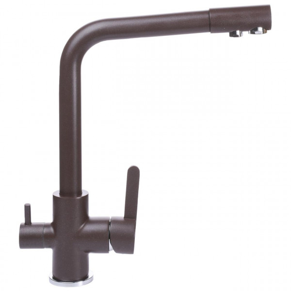 Змішувач для кухні під осмос Globus Lux LAZER GLLR-0444-6-MARONE (000019239)